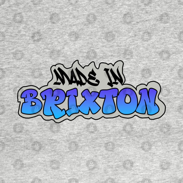 Made in Brixton I Garffiti I Neon Colors I Blue by EverYouNique